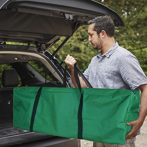 Miniatura 3 de INFANZIA Bolsa de almacenamiento para árbol de Navidad se adapta a árboles artificiales desmontados de hasta 75 pies contenedor duradero para árbol