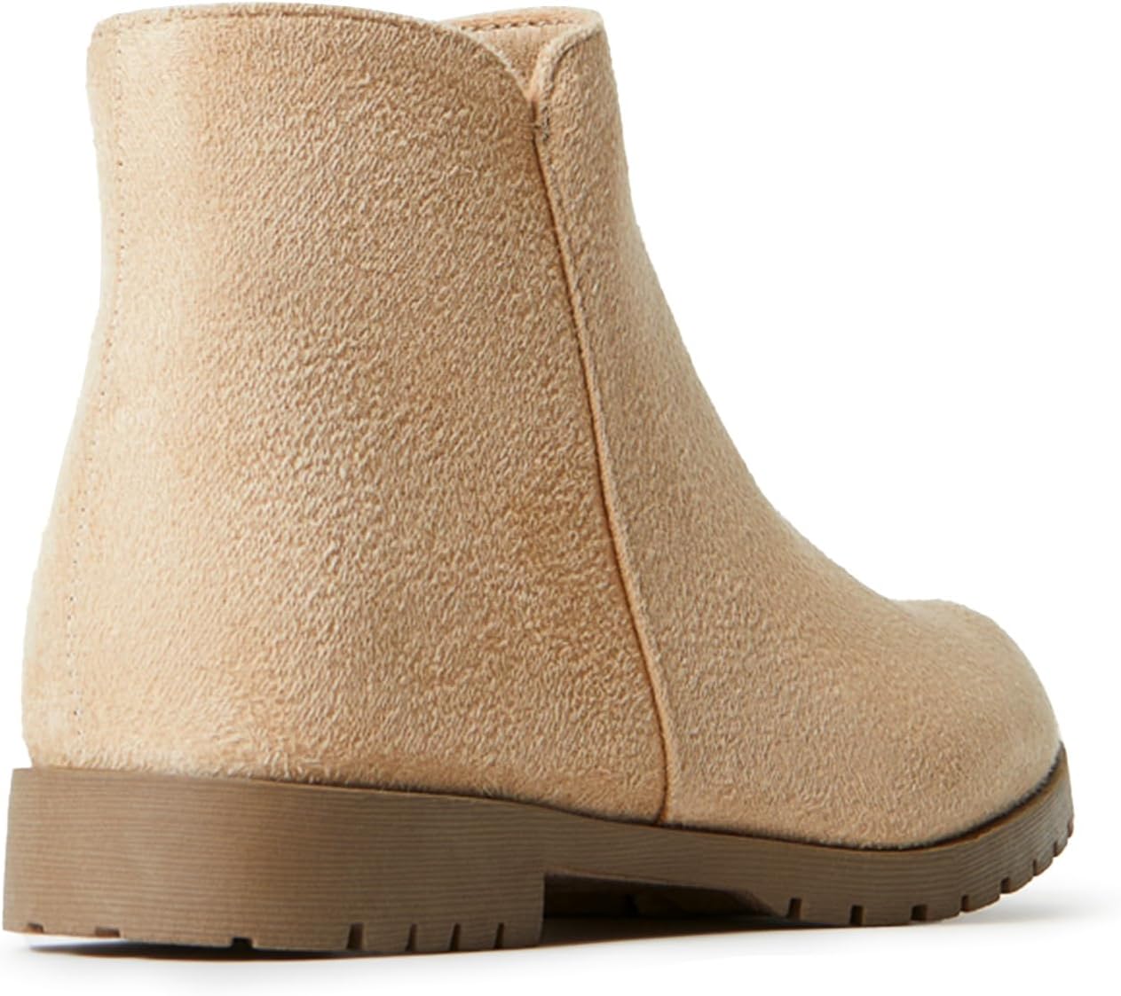 FabKids Girls Ankle Boots Short Booties Side Zipper Riding Boot Low Heels Dress Boot Shoes for Kids