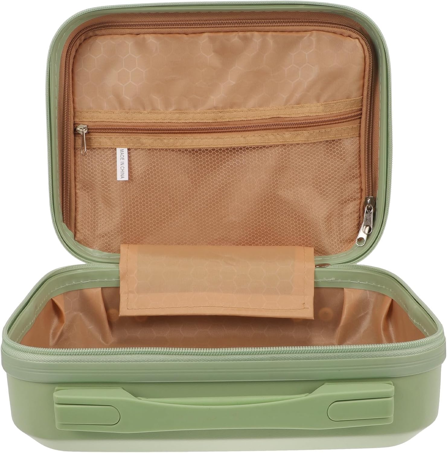 SOLUSTRE Travel Makeup Case Organizer Bag for Women with Abs and Polyester Material, Easy to Use Cosmetic Train Case with Smooth Surface and Fine Workmanship, for School and Office