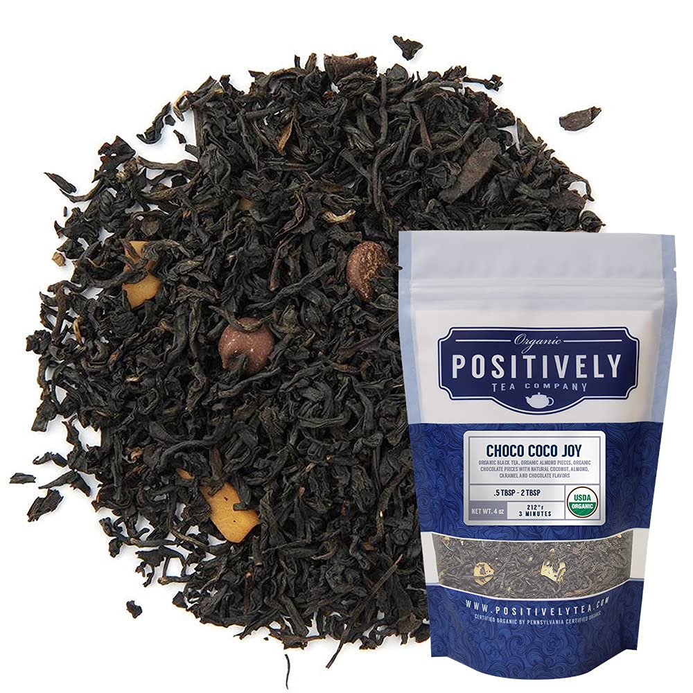 Organic Positively Tea Company, Assam TGFOP Black Tea, Loose Leaf, 16 Ounce : Black Teas : Grocery & Gourmet Food