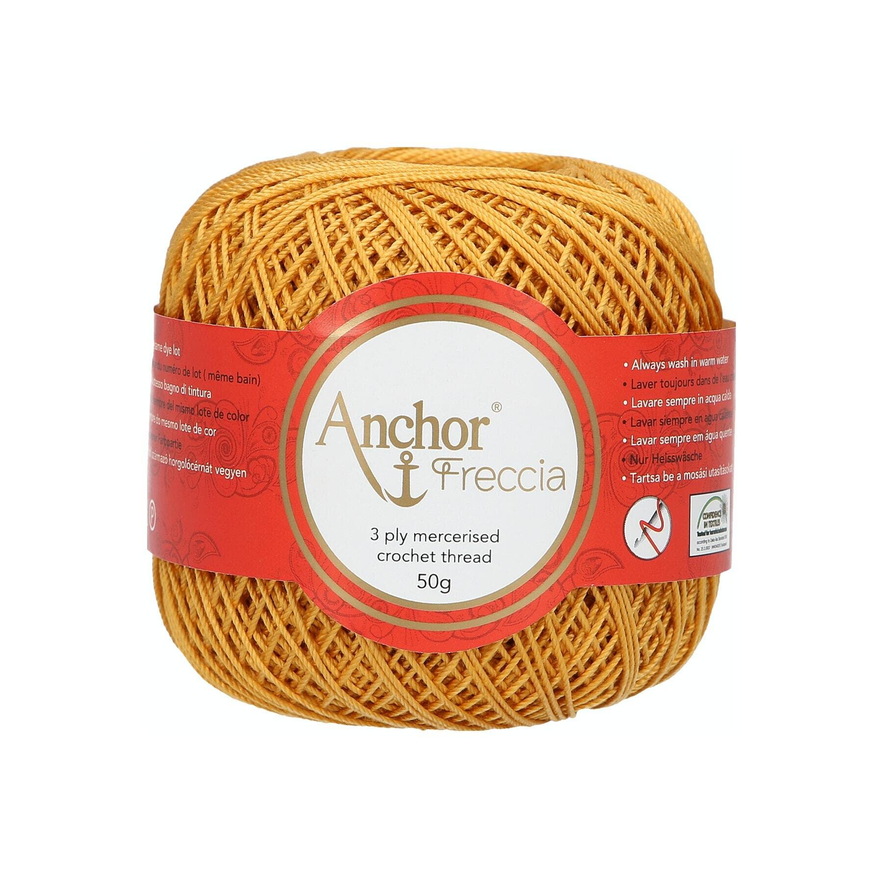 Anchor Freccia, Thickness: 6, Packaging: 50G, Running Length: 175M 320 Crochet Threads