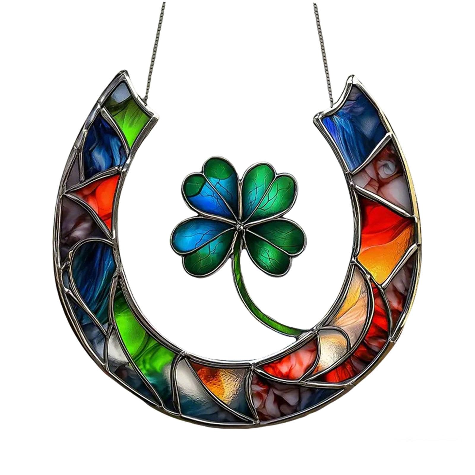 Stained Glass Window Hanging Acrylic Panel for Christmas Birthday Gifts Home-image-48