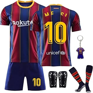 Conjunto de camiseta para niños, camiseta de fútbol para niños, camiseta de fútbol al aire libre, camiseta de fútbol, pantalones cortos, calcetines y espinilleras para niño