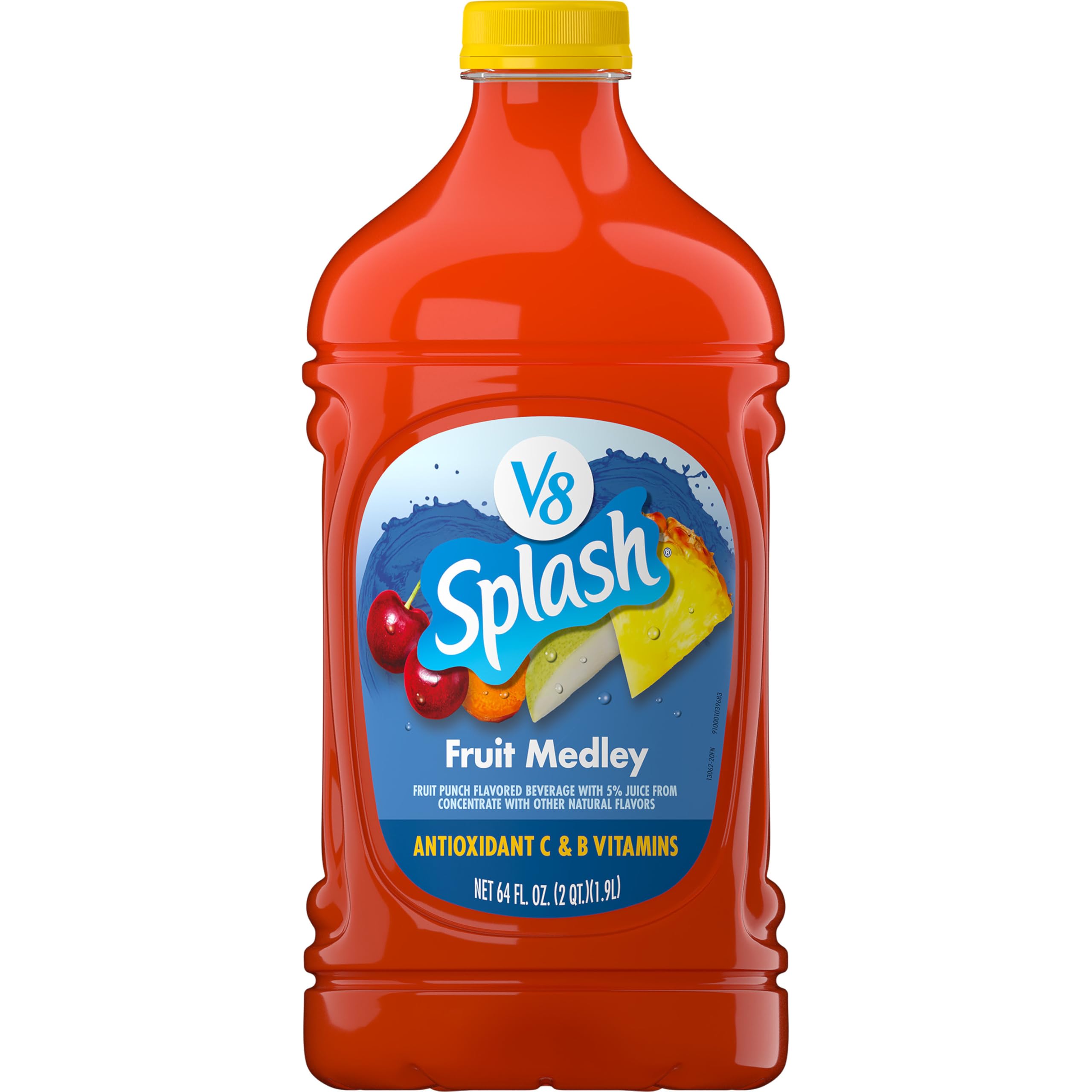 V8 Splash Fruit Medley Flavored Juice Beverage, 64 fl oz Bottle