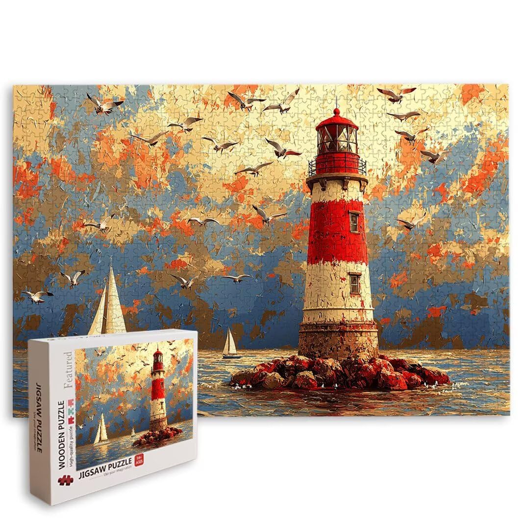 Puzzle 2000 Pezzi, Puzzle Faro, Misura: 100x71cm, Regalo Donna/Uomo -9015