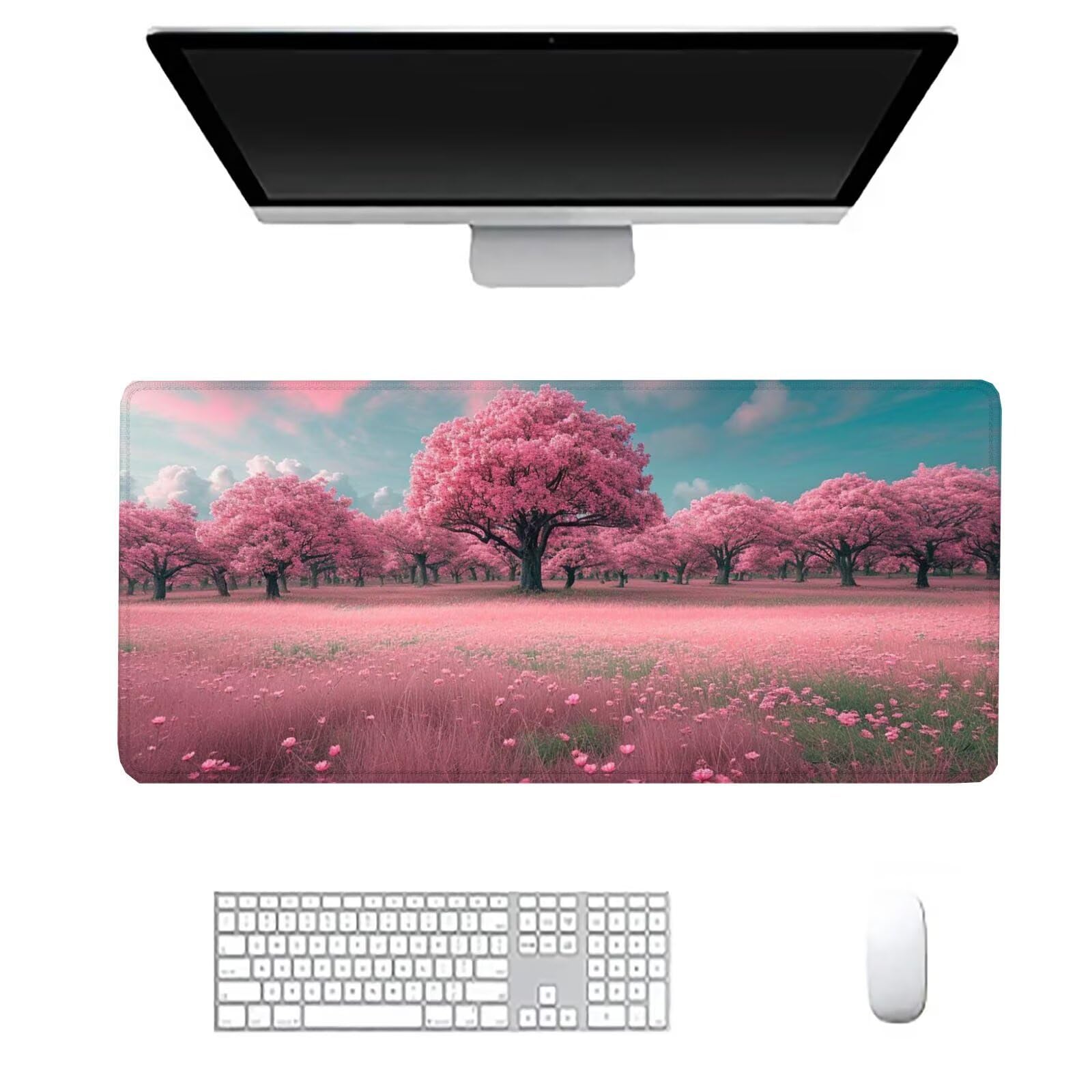 Podkładka pod mysz drzewo duża podkładka na biurko dla graczy kwiaty XXL podkładka pod mysz 1600 x 800 x 3 mm niestandardowa podkładka pod mysz, ochraniacz na biurko matowe akcesoria biurowe, do