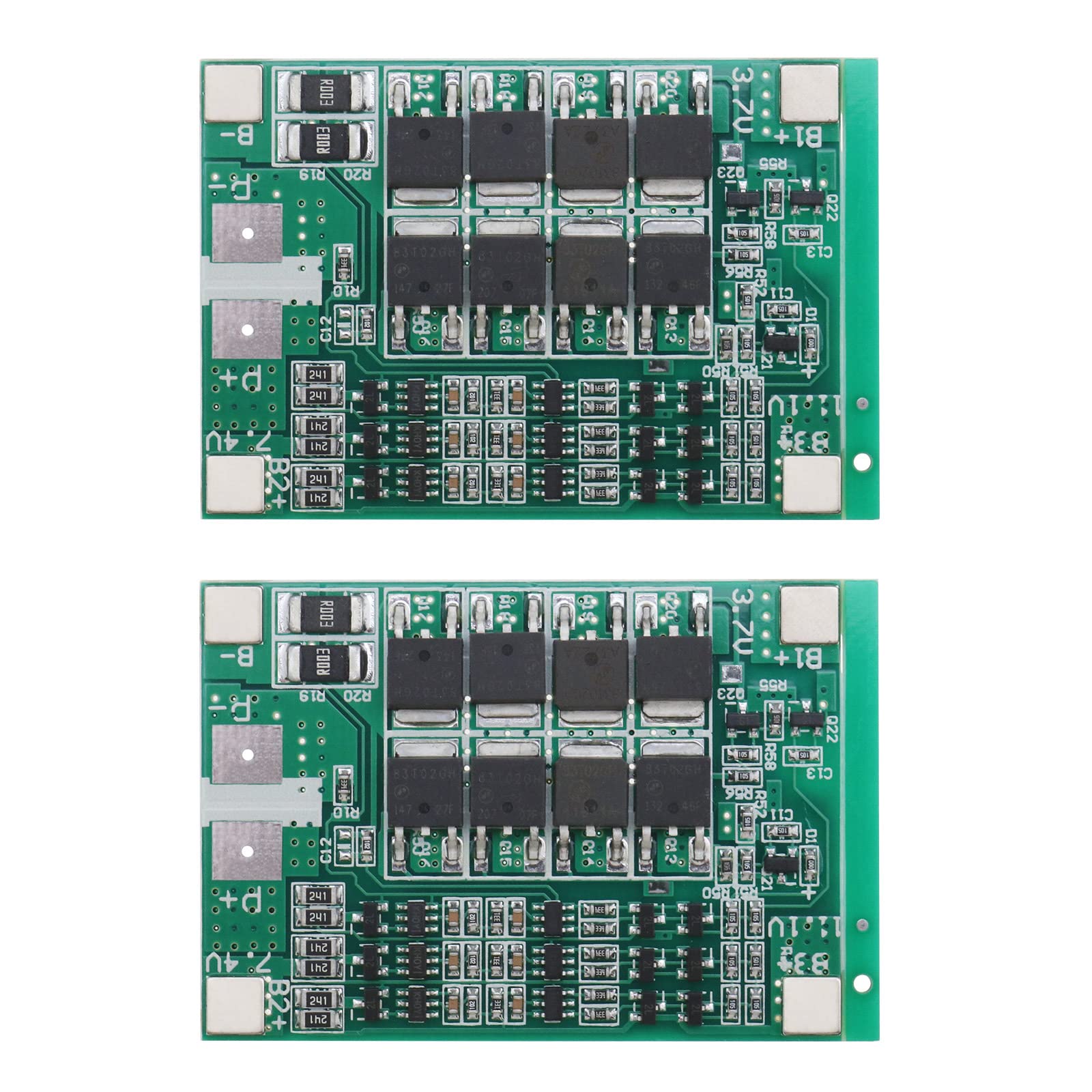Micro Traders 2PCS Lithium Battery Protection Board 3S 40A 12V Multi-Protection BMS PCB Board with Balance Charging