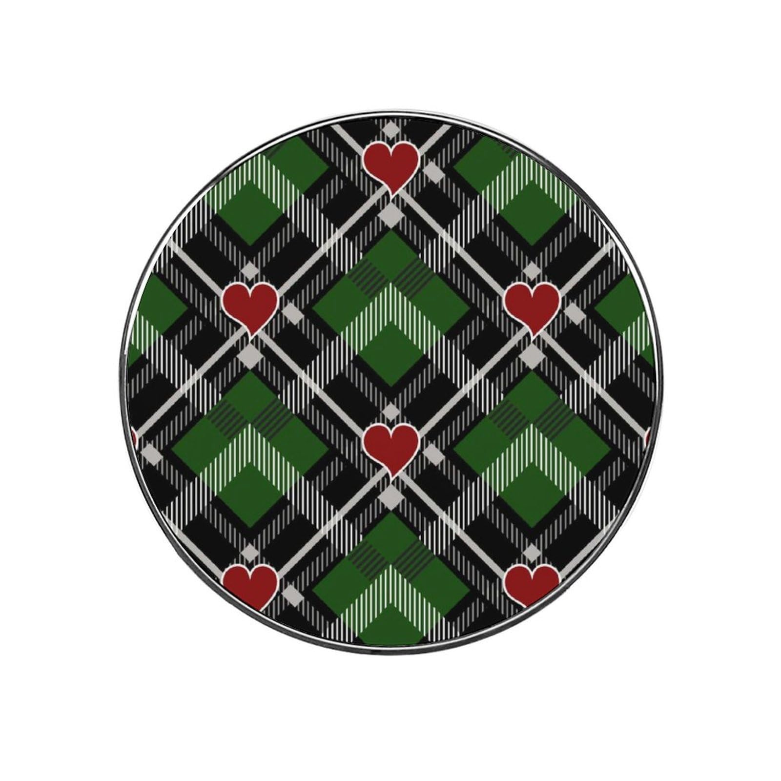 Love Green Plaid Magnets For Fridge Kitchen Decoration For Refrigerators Whiteboards