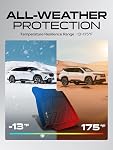 YHTAUTO Floor Mats Compatible with 2015-2023 Jeep Cherokee(Not for Grand Cherokee), All Weather TPE Car Mats, Custom Fit Black Front & Rear Full Set Floor Liner, Set of 3