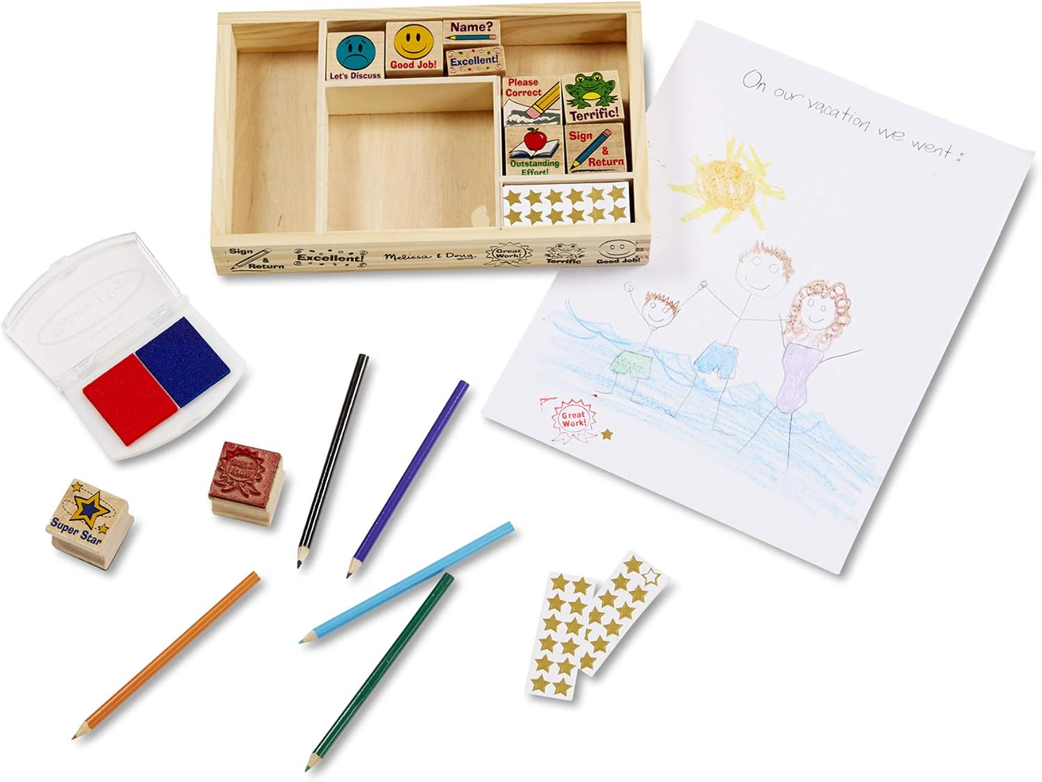 Melissa & Doug Classroom Stamp Set