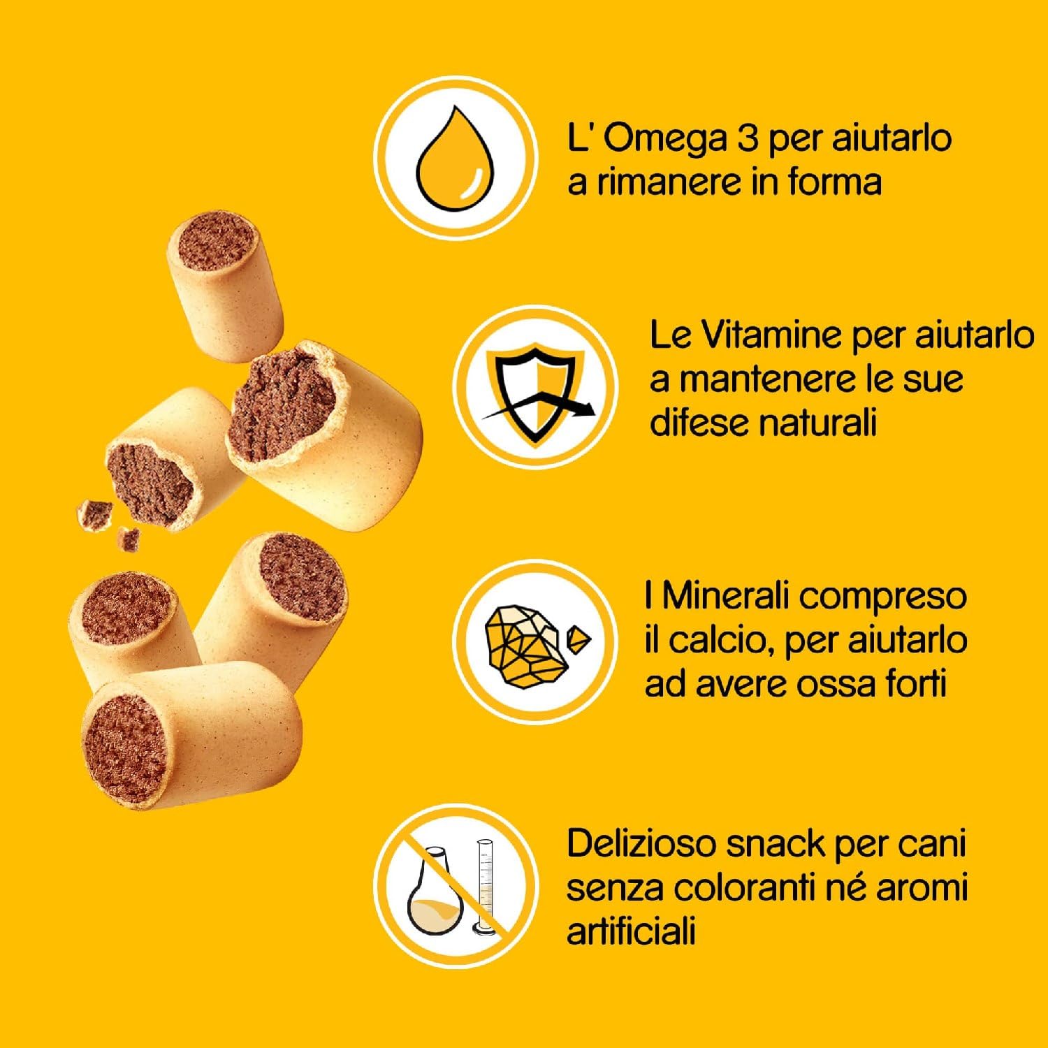 Pedigree Markies Snack per Cane 500 g - Confezione da 12 Pezzi