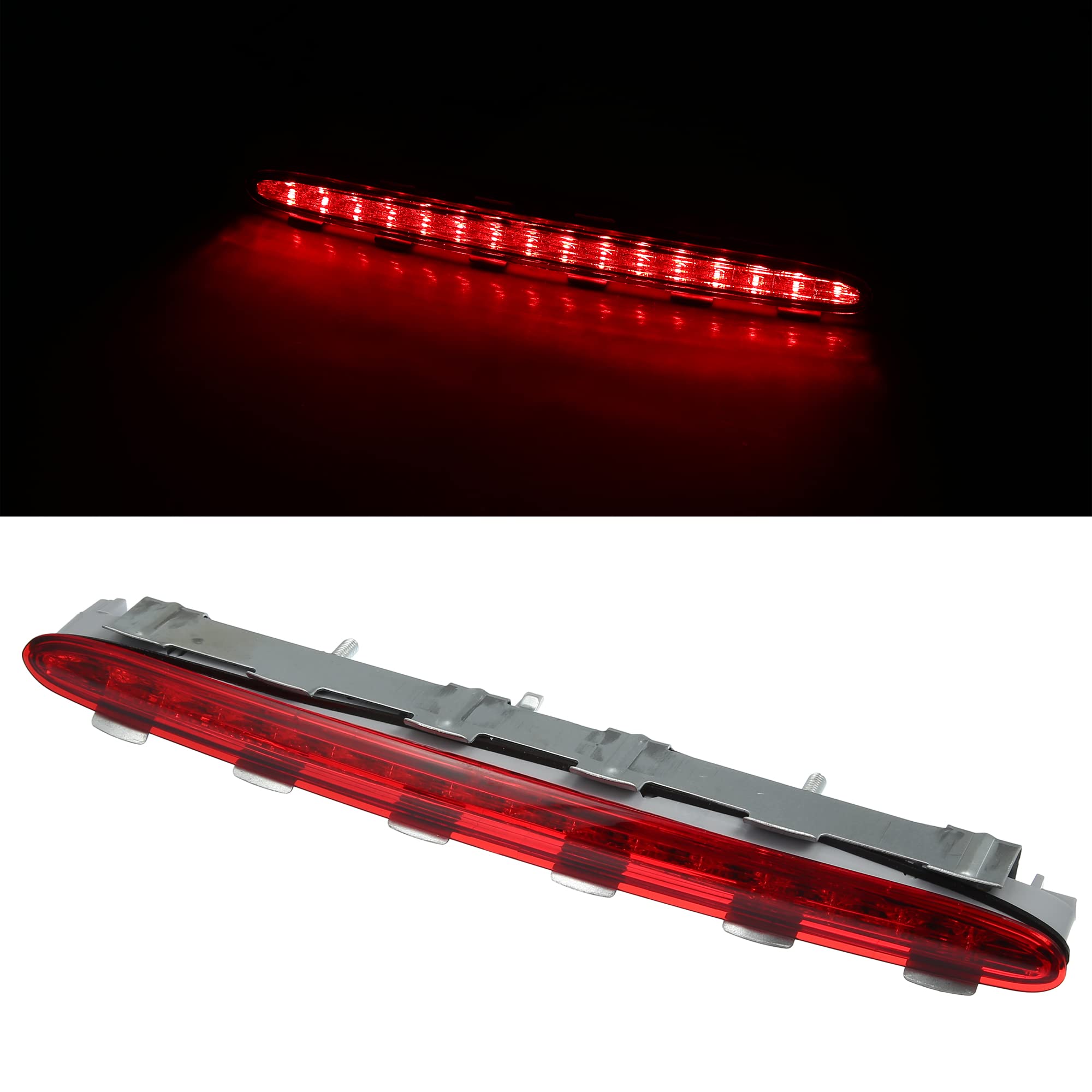 Troisième Feu Stop LED Pour Mercedes-Benz CLK (2003-2009) - Compatible Référence A2098200156, Rouge