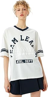 كوتون تي شيرت فارسيتي عصري للنساء