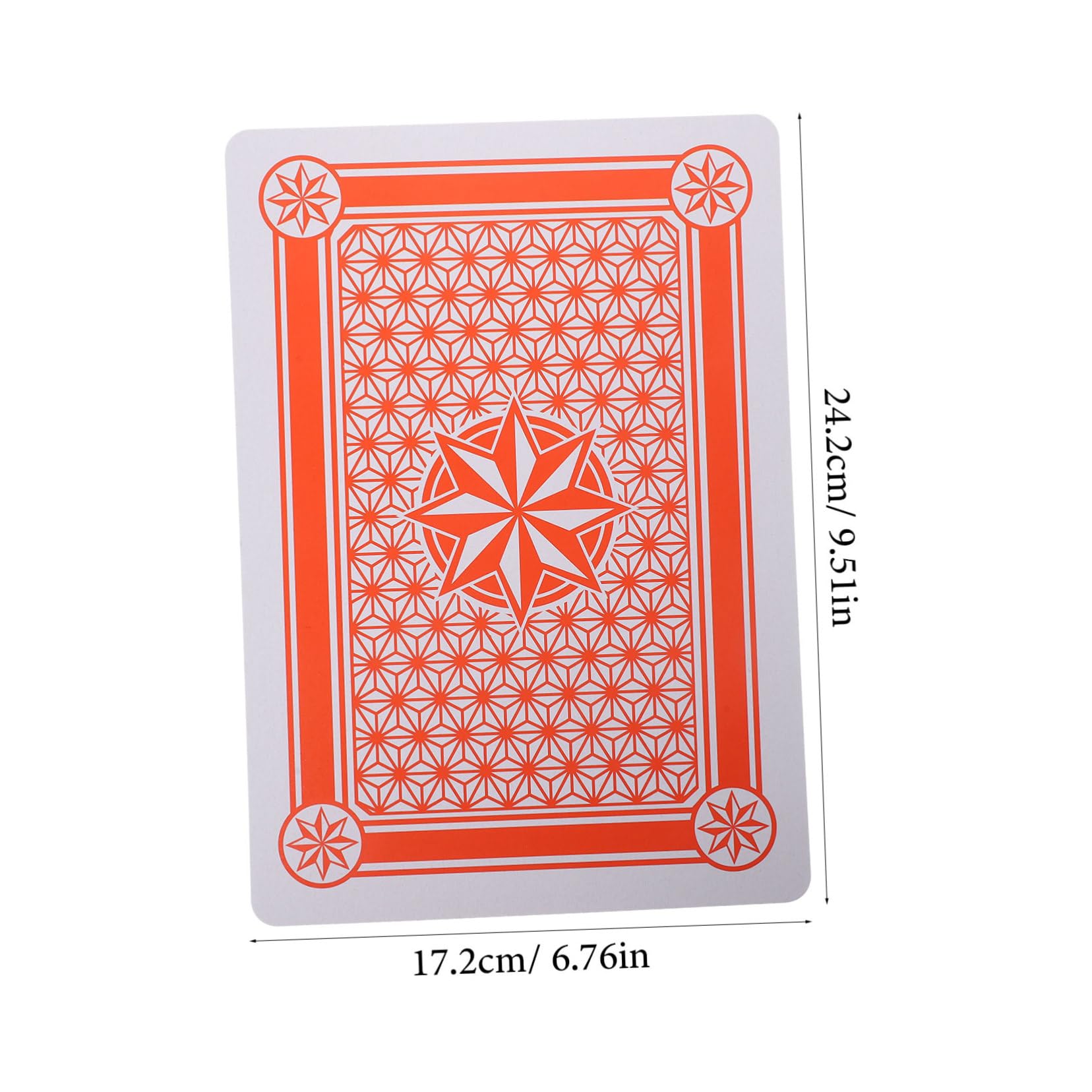 TOYANDONA Carte da Extra Large per Poker e Feste da Tavolo Resistente in Patinata per Giochi Gruppo e Divertimento Party