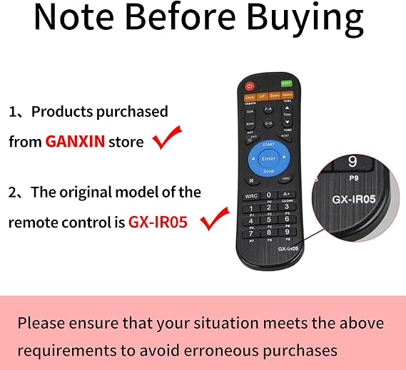 GX-IR05 Remote Controller Multifunctional LED Digital Timer Gym Fitness Timer Remote Control