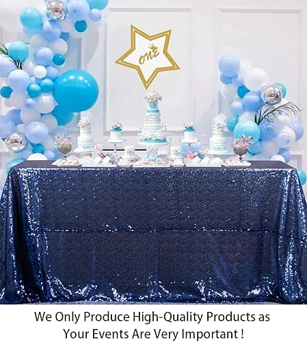 Miniatura 2 de ShinyBeauty manteles para fiestas, tela de lentejuelas, manteles para mesas rectangulares Segin -0727S