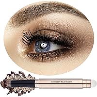 Vista 16 de Lápiz de sombra de ojos color oro rosa nude crema suave sombra de ojos lápiz brillante paleta de crayón hipoalergénico impermeable sombra de ojos