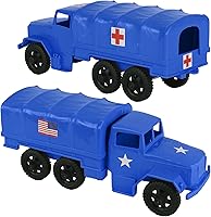 Vista 15 de TimMee - Camiones de plástico para hombre, color negro, M34 Deuce y media carga, fabricados en EE. UU