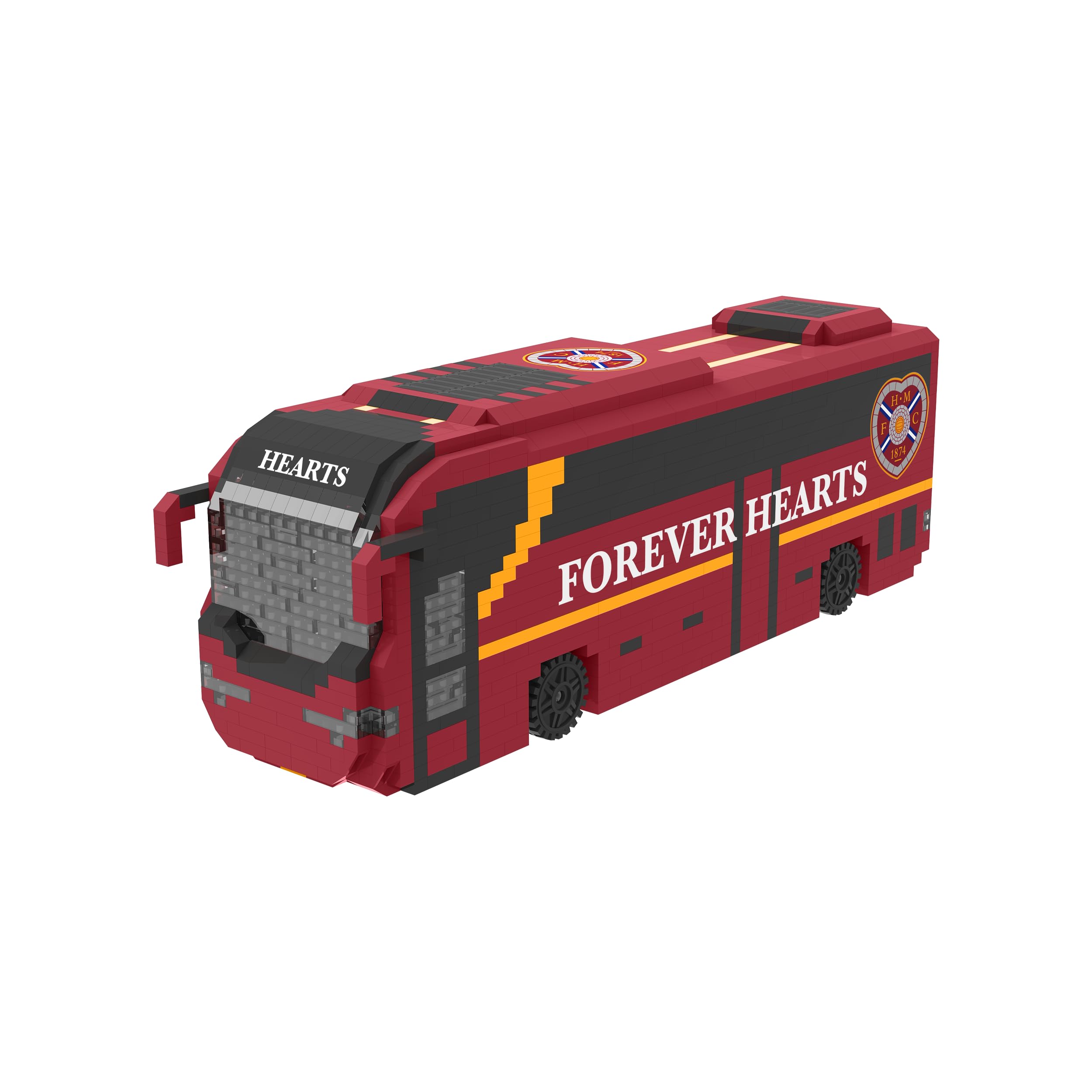 Foco Heart Of Midlothian Fc Officially Licensed Football Brxlz Bricks 3D Coach Toy Model (Heart Of Midlothian Fc)