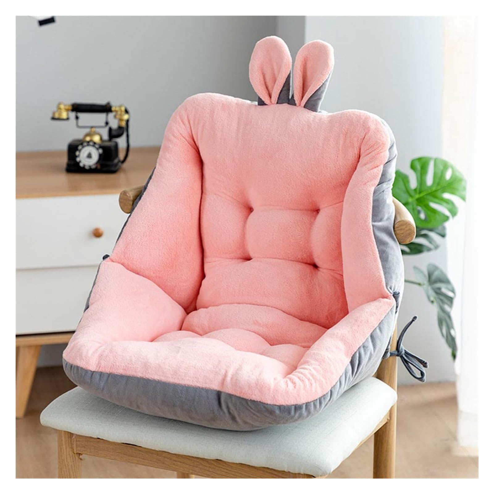Meiiron High Back Chairs Cushion, Computer Office Chair Replacement Cushions, Egg Chair Swing Cushion Pad with Elastic Strap for office Home Indoor Hanging Basket Chair, Seat Cushion Only(Style 1)