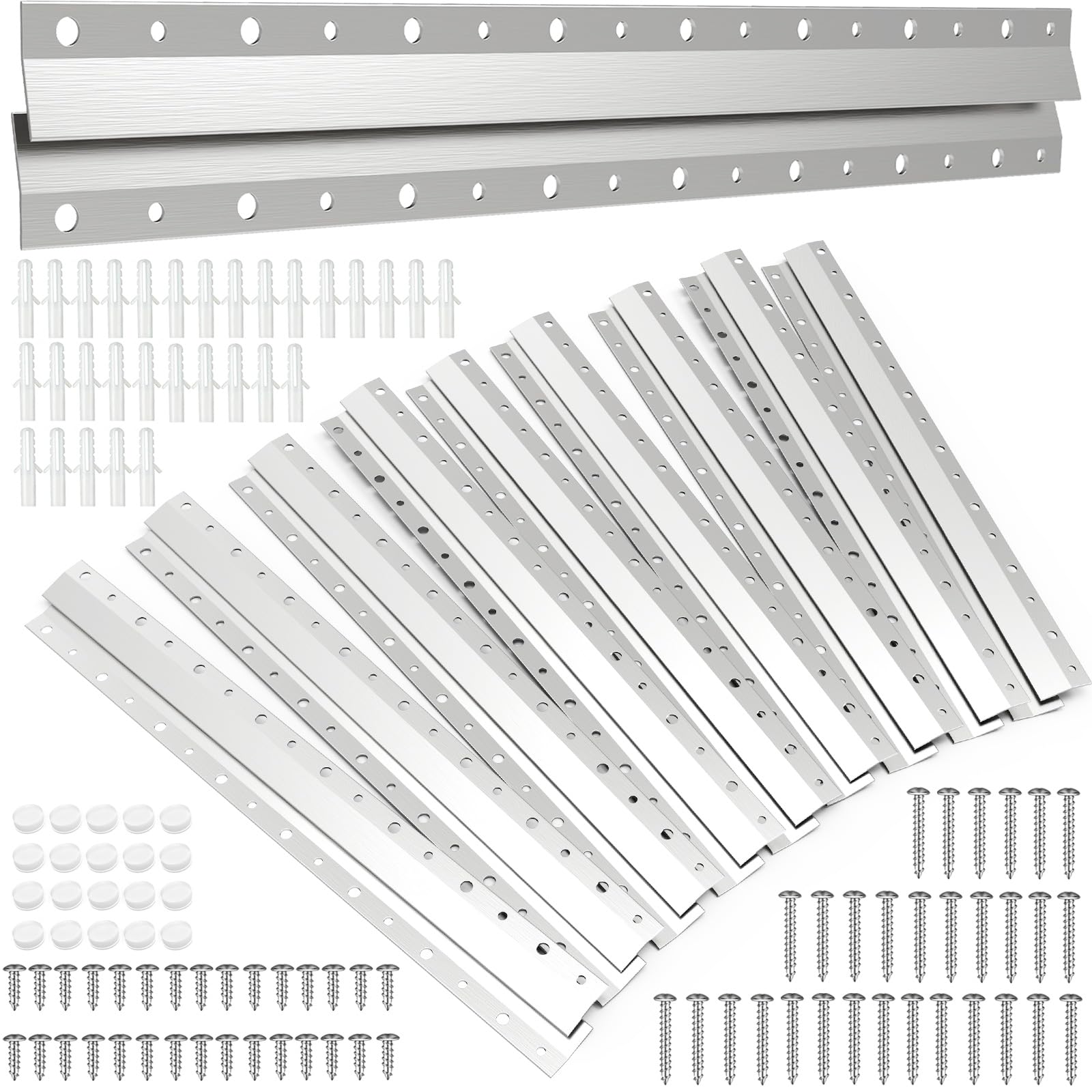 French Cleat Picture Hanger 16 inch,Wall Mounting Brackets Cleat Picture Hanger Kit ,Z Bar Clips for Hanger Supports,Z Bracket Picture Hangers Kit for