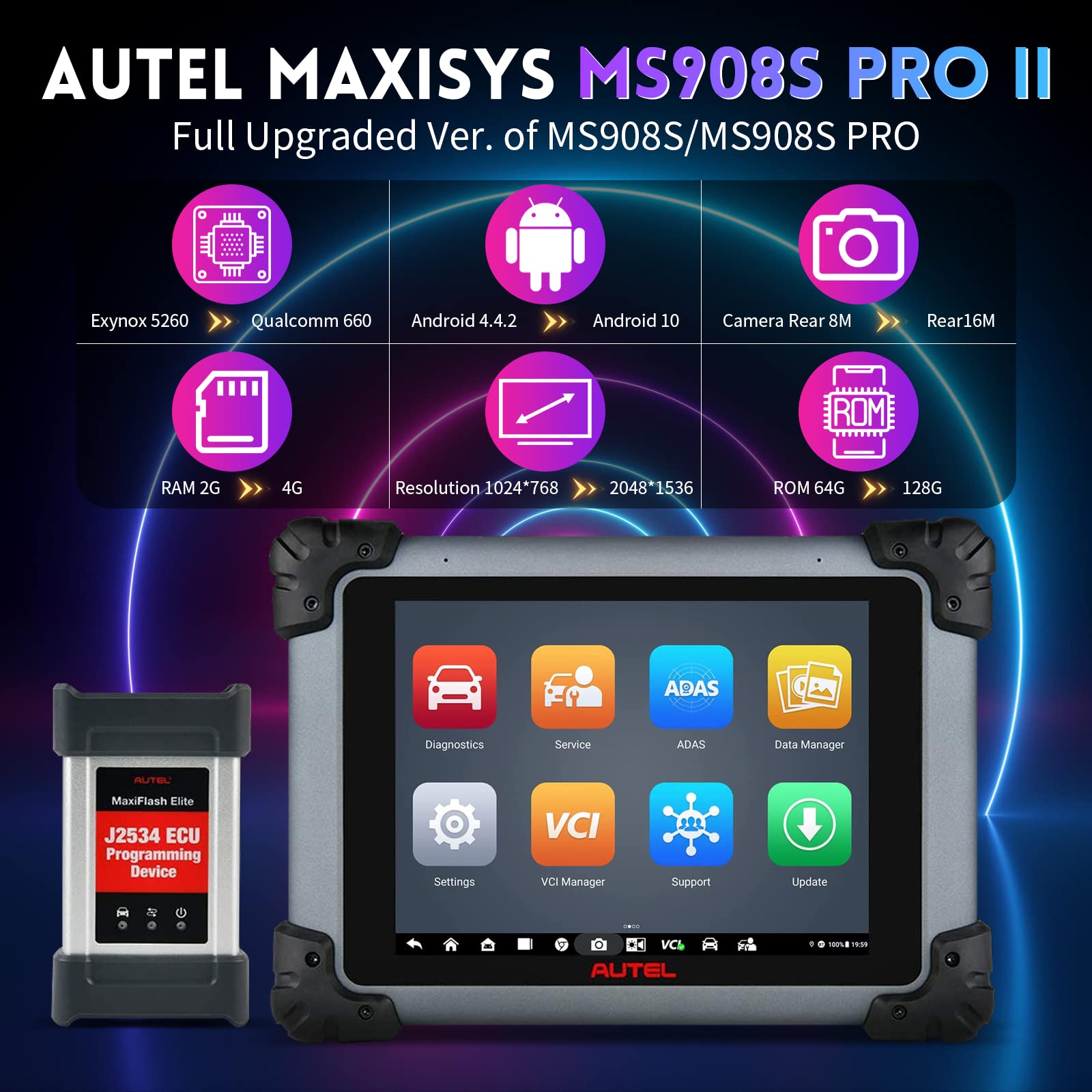 AUTEL MaxiSys 診断 908pro Amazon.co.jp: Autel MaxiSys MS908S Pro II 車診断スキャンツール