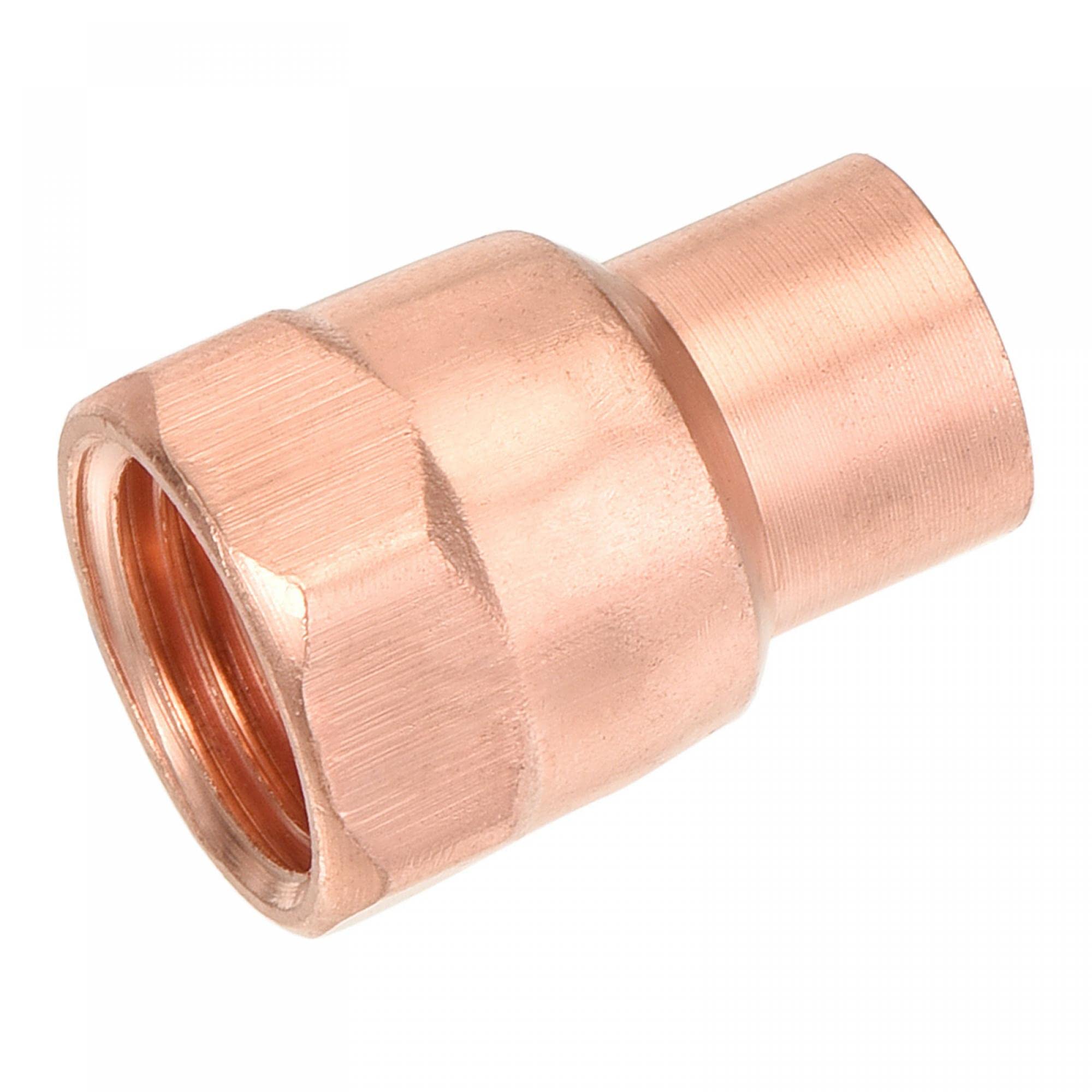 Amazon.co.jp: uxcell 銅メスアダプター NPT1/4 内ネジ溶接継手
