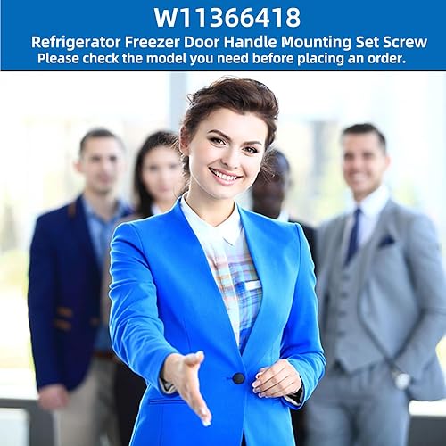 Miniatura 7 de zzhanff Juego de tornillos de montaje para manija de puerta de refrigerador y congelador W11366418 AM 1-5-1 - EA221008EA230910 (paquete de 1,