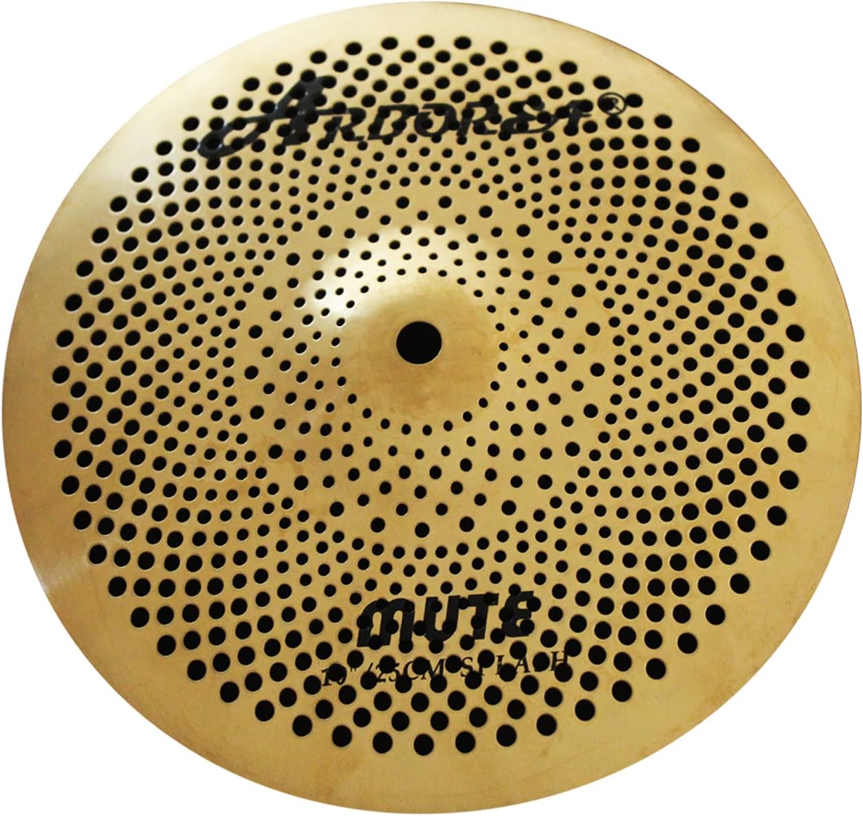 Low Volume Splash Cymbal 10 inches Golden Mute Practice Splash Cymbal For Drum Set