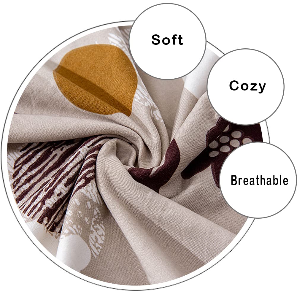 Qubjus Set 6 Coprisedie Elasticizzati In Tessuto Poliestere – Colore Blu, Vestibilità Universale Per Sedie Da Pranzo, Lavabili - 4