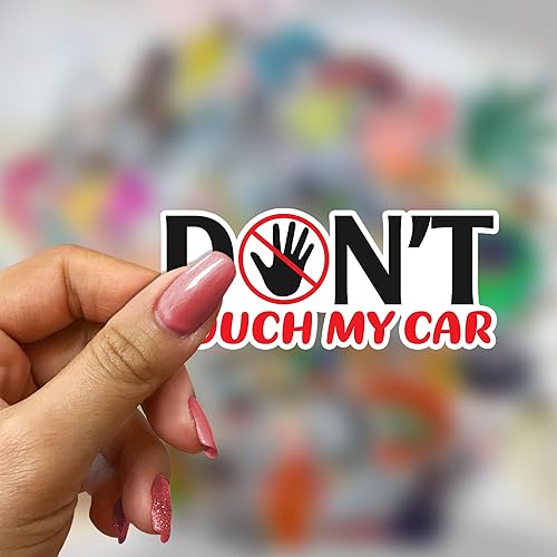 Miniatura 5 de Calcomanías divertidas de advertencia para parachoques, calcomanías de vinilo impermeables para automóvil, camión, camioneta, ventanas, monopatín,