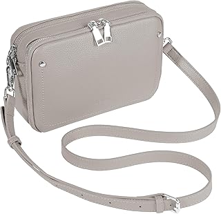 Echtleder Crossbody Bag Damen Klein RFID-Blockierung Handy Umhängetasche Damen Handytasche zum Umhängen, Moderne Leder Handtasche Kleine für Arbeiten Einkaufen Reisen