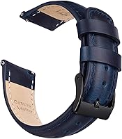 Vista 10 de Ritche Correas de Reloj de Cuero de Liberación Rápida Regalo de Navidad, Correas de Reloj Genuinas para Hombres y Mujeres, Correa de Reloj de Cuero