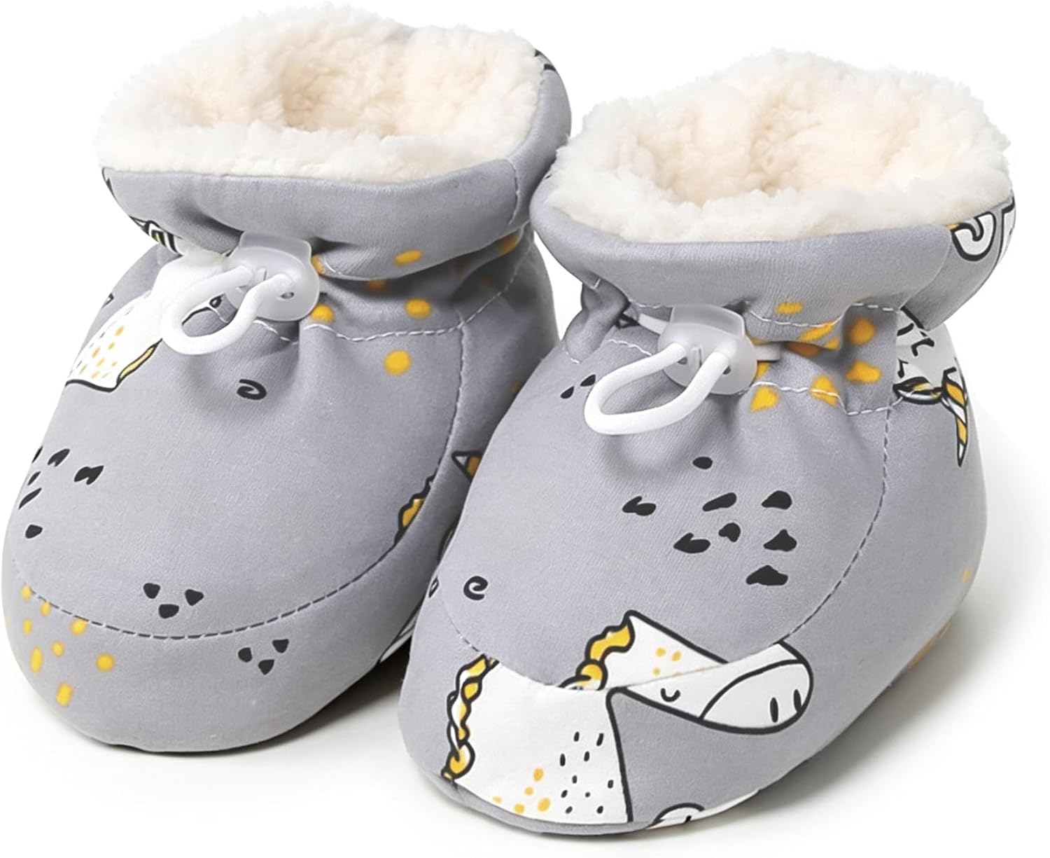 Baby Fleece Warm Booties Adjustable Newborn Cozy Stay On Winter Sock Shoes