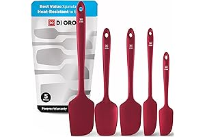 DI ORO Silicone Spatula Set: Essential Kitchen Tool for Effortless Meal Preparation