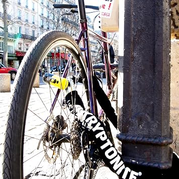 Kryptonite New York Legend 1515 Bike Chain Lock, 5 Feet Long 14.5mm Steel Chain 14.7 Pounds Heavy Duty Anti-Theft Bicycle Chain Lock with Keys, 10/10 Security Rating for E-Bike, Motorcycle, E-Scooter | chain-bike-locks