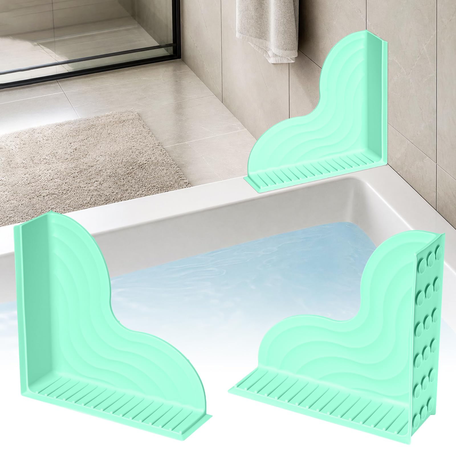 Protection anti-éclaboussures douche à l'italienne, profitez d'une salle de bain propre et sèche