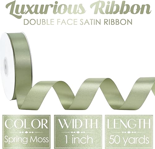 Vista 1076 de MEEDEE Orange Satin Ribbon - 1.5 inch Double Faced Satin Ribbon, 50 Yards - Neon Tangerine - For Christmas, Thanksgiving, Halloween, Weddings