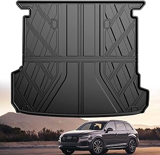 Original 2017-2024 2025 Q7/SQ7 Cargo Liner for Audi Q7 All Models - Custom Fit All Weather Protection Trunk Mat - 3D Shaped Laser Measured Cargo Mat for Audi Q7 2017-2025