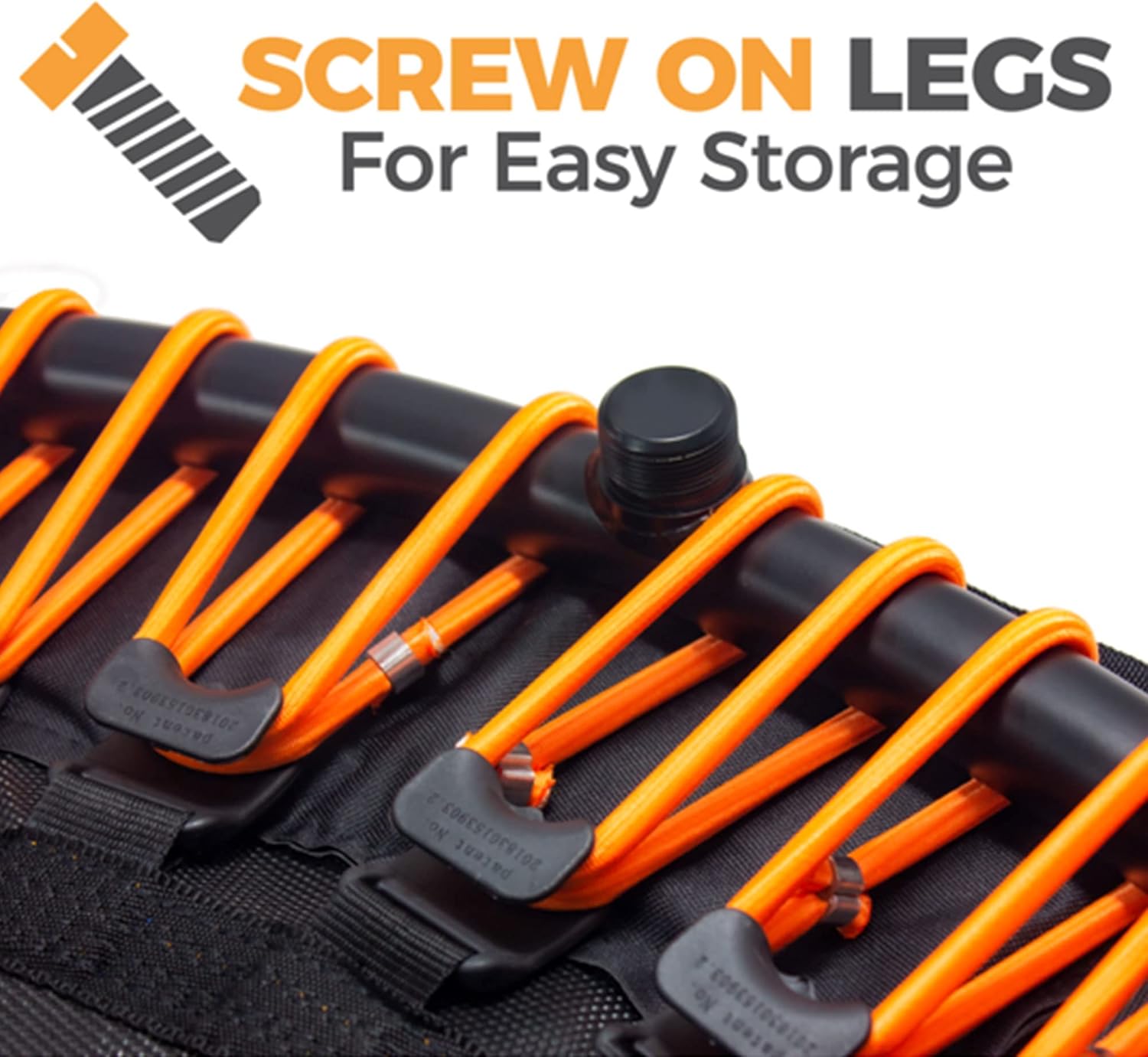 LEAPS & REBOUNDS 48" Adjustable Stability Bar Attachment with 48" Mini Fitness Trampoline and Home Gym Rebounder for Cardio Exercises, Orange - Image 8