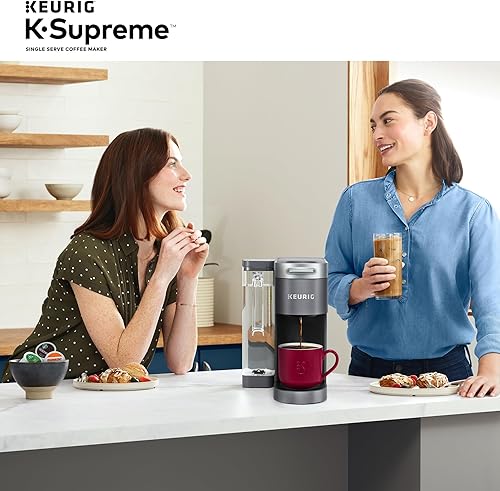 Miniatura 13 de Keurig K-Supreme - Cafetera de cápsulas K-Cup de una sola porción, tecnología MultiStream, 4 tamaños de preparación, depósito extraíble de doble Gris
