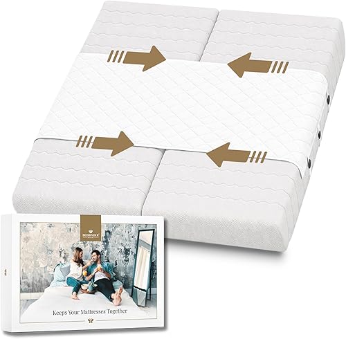 Split King Gap Filler for Adjustable Bed – Mattress Slide Stopper | Prevent Sliding with Anti-Slip Bed Bridge Connector | Keep Mattress from Sliding