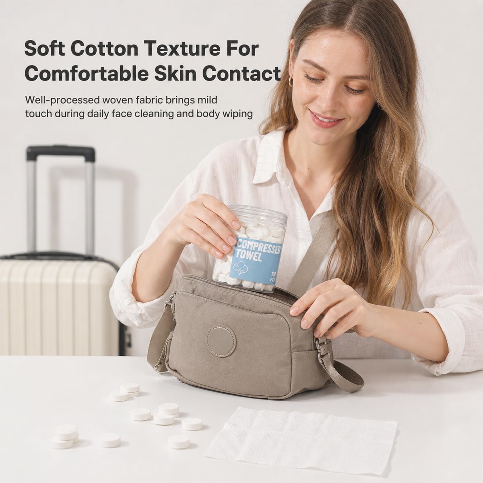 Amazon.com: ColdCool Compressed Face Towels, 100 Count Disposable