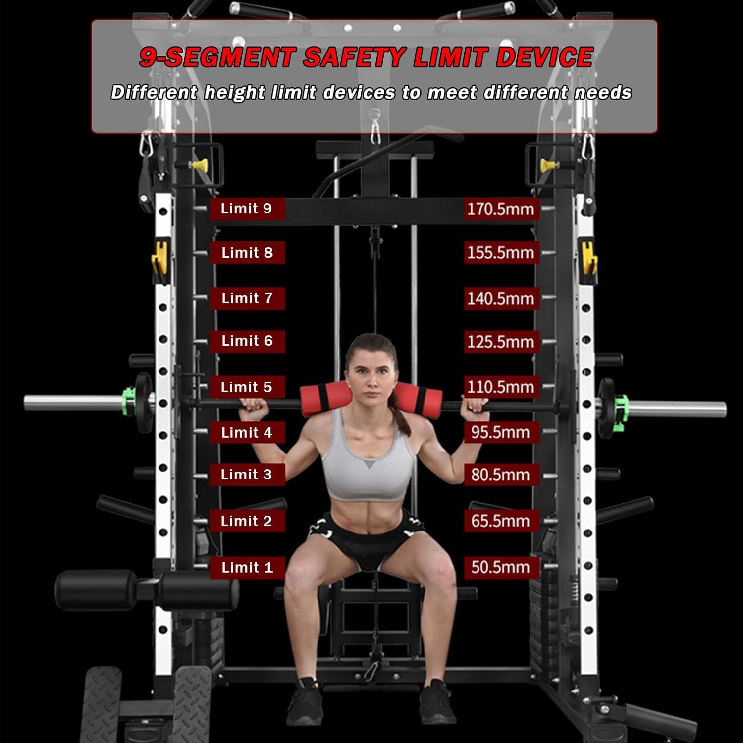 Machine Comprehensive Trainer Bench Press Squat Rack Bird Gantry Multi-Functional Combination Equipment Home Commercial