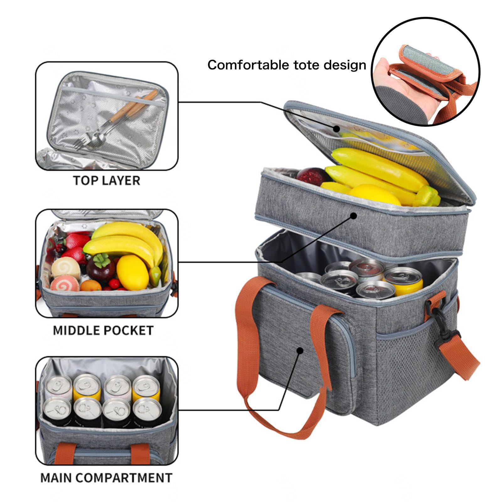 Fiambrera Electrica 24v Camion Recargable E Inalámbrico, Fiambrera Termica Comida Caliente Portátil Y Con Batería De 16000 mAh, Tartera Electrica Comida Trabajo