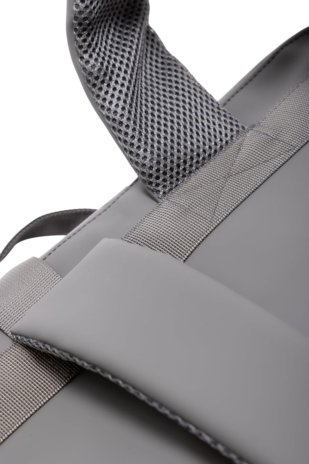 X RAY PU Leather Lightweight Laptop Backpack for Men and Women, Everyday Laptop Bag Capacity Adjustable 17L & Fits 15.6 Inch Screen, Charcoal