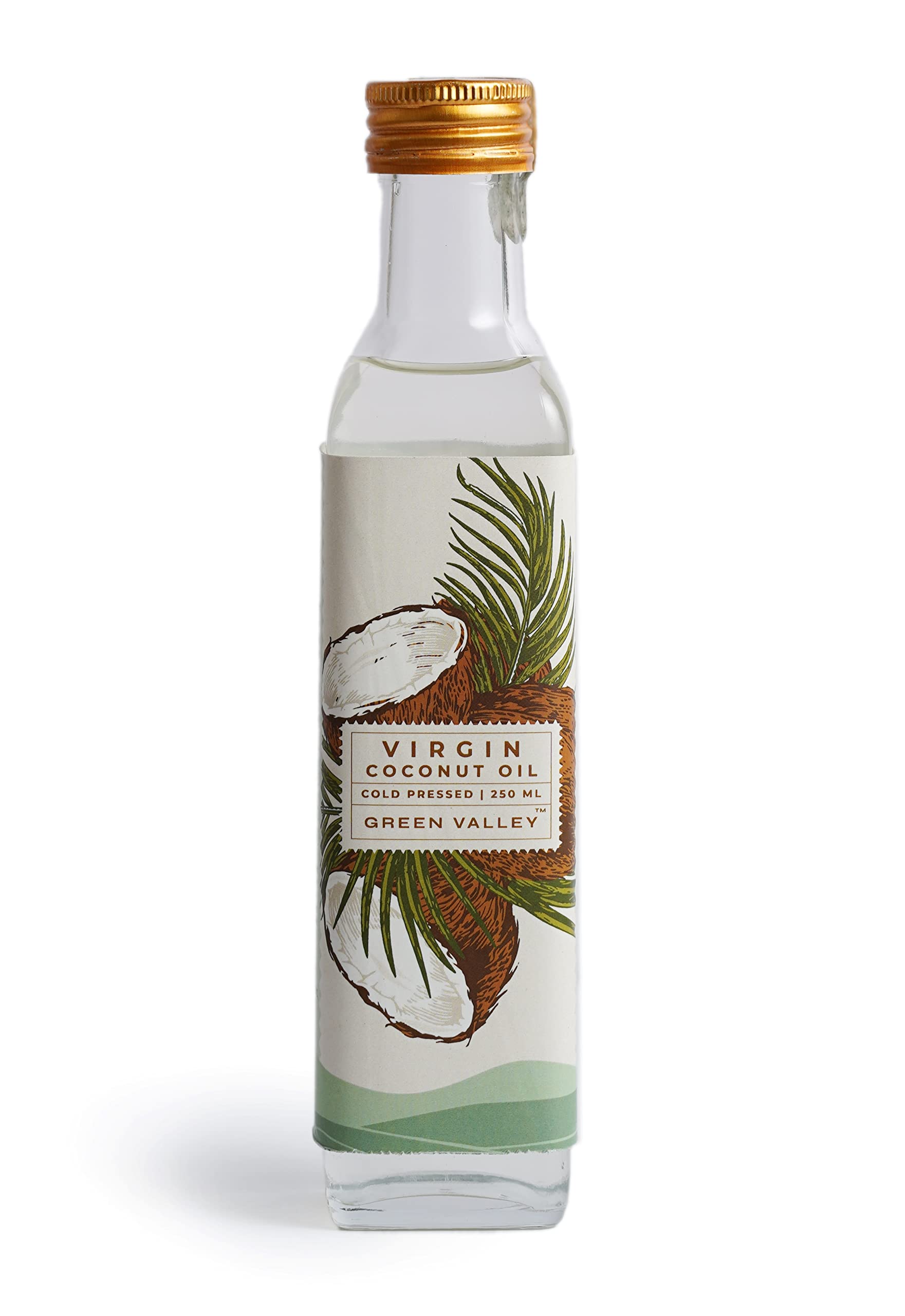 Green Valley Virgin Coconut Oil Cold Pressed Pure And Natural 250ml Pack Of 1