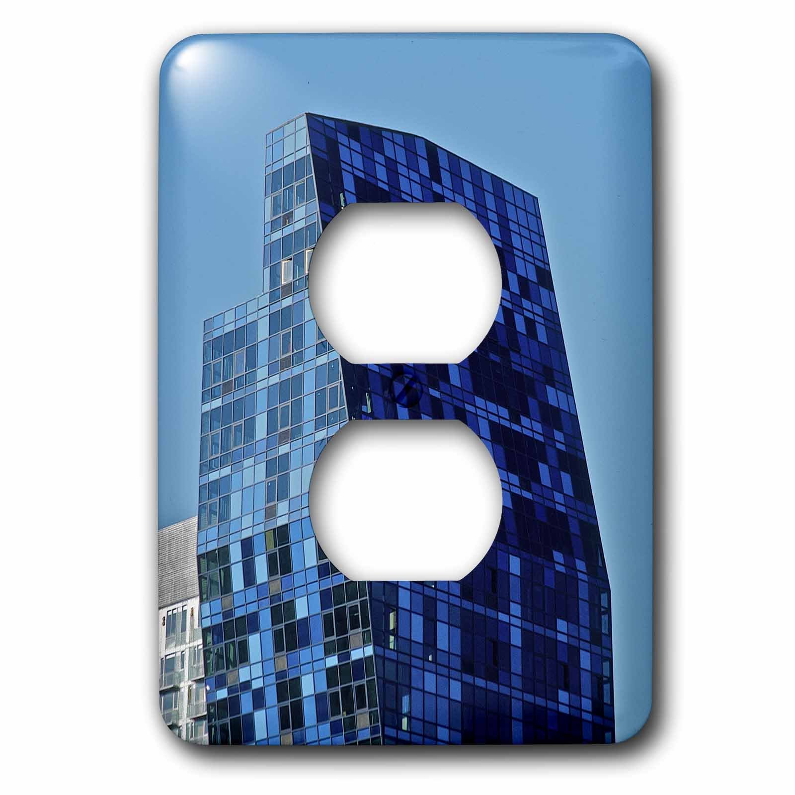 Plaque pour 2 prises de courant design New York par l'artiste Susan Pease