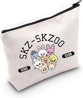 TOBGBE K-POP Boy Group Gift SKZ Character Singer Inspired Cosmetic Bag Stay Fans Gift SKZ Album Merchandise Stay Gifts (Boy Role Bag CA)