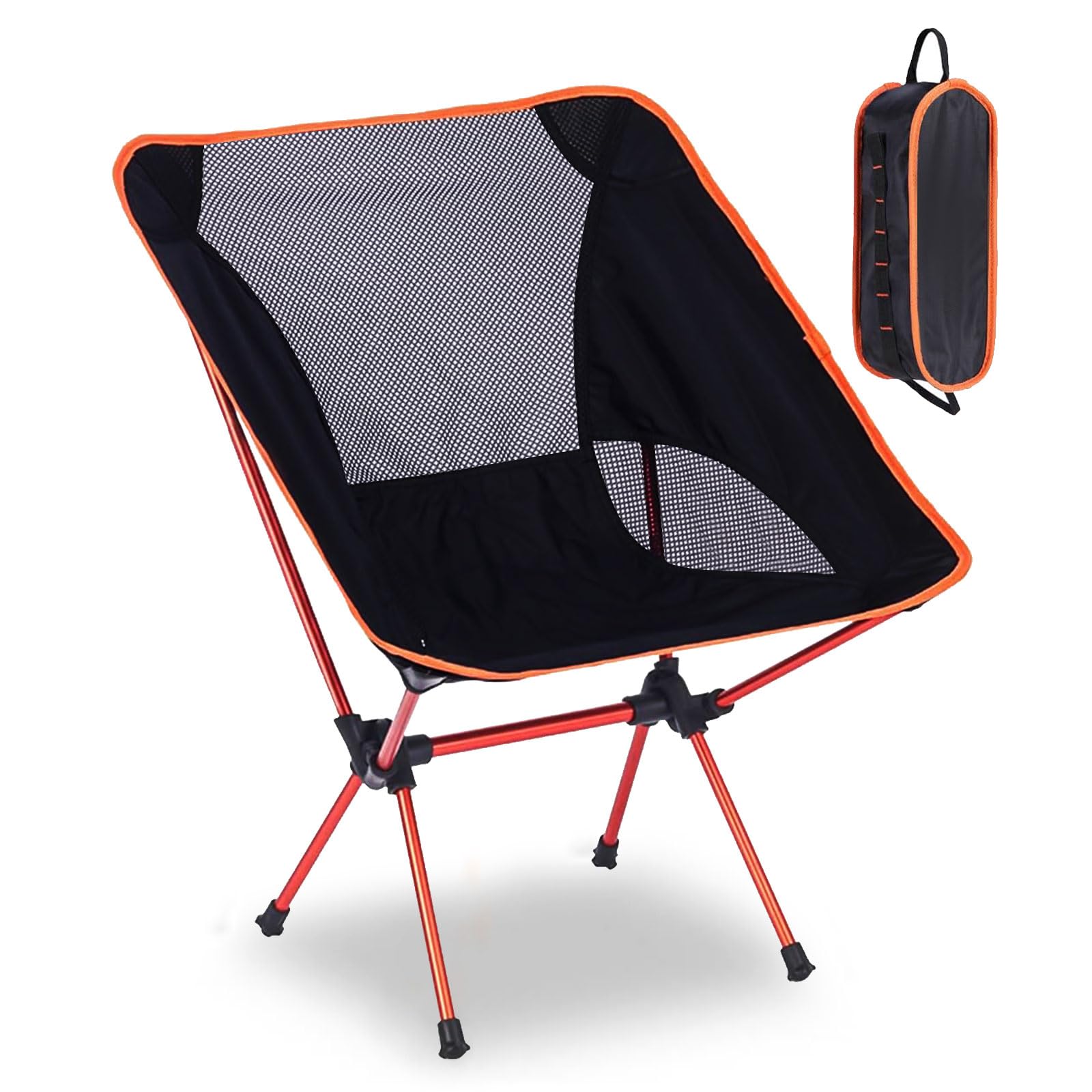 Aluminiumrahmen Campingstuhl Ultraleicht Faltbar Bis 140 Kg Tragbarer Klappstuhl Für Picknick Angeln Outdoor Beach